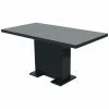 VidaXL Table extensible de salle à manger Noir brillant 1 VidaXL Table extensible de salle à manger Noir brillant -Promos Tables à manger Boutique image 1 243549
