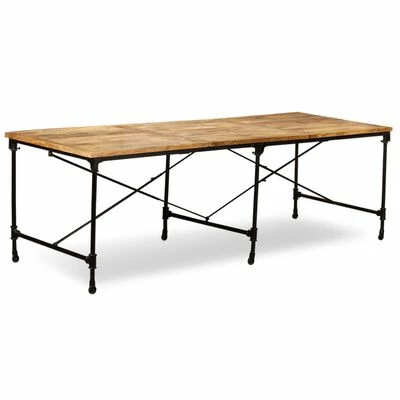 VidaXL Table de salle à manger Bois de manguier massif 240 cm 3 VidaXL Table de salle à manger Bois de manguier massif 240 cm