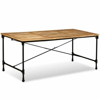 VidaXL Table de salle à manger Bois de manguier massif 180 cm 3 VidaXL Table de salle à manger Bois de manguier massif 180 cm