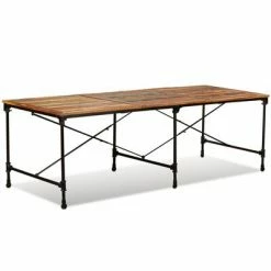 VidaXL Table de salle à manger Bois de récupération massif 240 cm