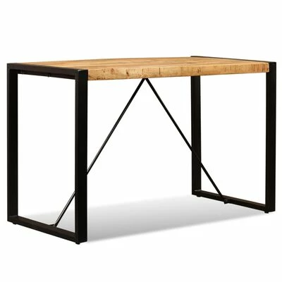 VidaXL Table de salle à manger Bois de manguier brut 120 cm 3 VidaXL Table de salle à manger Bois de manguier brut 120 cm