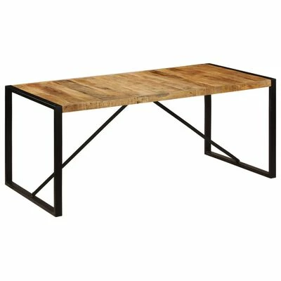VidaXL Table de salle à manger Bois de manguier brut 180 cm 3 VidaXL Table de salle à manger Bois de manguier brut 180 cm