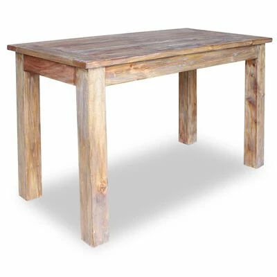 VidaXL Table de salle à manger Bois de récupération 120 x 60 x 77 cm 3 VidaXL Table de salle à manger Bois de récupération 120 x 60 x 77 cm