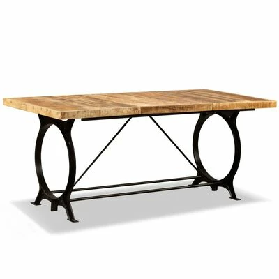 VidaXL Table de salle à manger Bois de manguier brut 180 cm 3 VidaXL Table de salle à manger Bois de manguier brut 180 cm