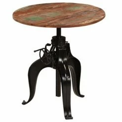 VidaXL Table de bar Bois de récupération massif 75 x (76-110) cm