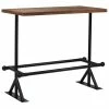 VidaXL Table de bar Bois de récupération massif Marron 120x60x107 cm 2 VidaXL Table de bar Bois de récupération massif Marron 120x60x107 cm -Promos Tables à manger Boutique image 1 245383