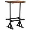 VidaXL Table de bar Bois récupération massif Multicolore 60x60x107 cm -Promos Tables à manger Boutique image 1 245386