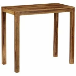 VidaXL Table de bar Bois de Sesham massif 118 x 60 x 107 cm
