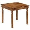 VidaXL Table de salle à manger Bois de Sesham massif 80 x 80 x 77 cm 2 VidaXL Table de salle à manger Bois de Sesham massif 80 x 80 x 77 cm -Promos Tables à manger Boutique image 1 246251