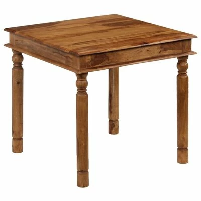 VidaXL Table de salle à manger Bois de Sesham massif 80 x 80 x 77 cm 2 VidaXL Table de salle à manger Bois de Sesham massif 80 x 80 x 77 cm