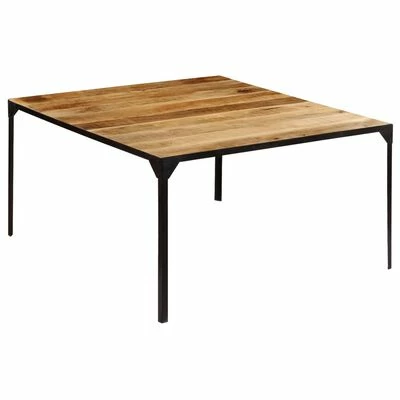 VidaXL Table de salle à manger 140x140x76 cm Bois de manguier massif 3 VidaXL Table de salle à manger 140x140x76 cm Bois de manguier massif