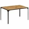VidaXL Table de salle à manger 140x80x76 cm Bois de manguier massif 2 VidaXL Table de salle à manger 140x80x76 cm Bois de manguier massif -Promos Tables à manger Boutique image 1 246629