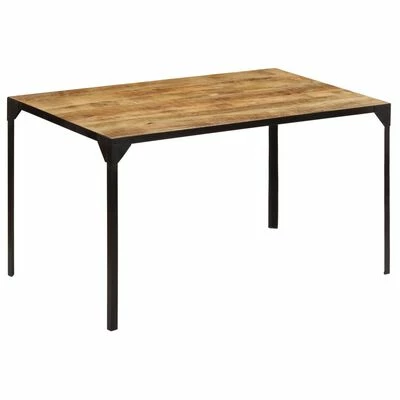 VidaXL Table de salle à manger 140x80x76 cm Bois de manguier massif 3 VidaXL Table de salle à manger 140x80x76 cm Bois de manguier massif