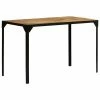 VidaXL Table de salle à manger Bois de manguier brut et Acier 120 cm 1 VidaXL Table de salle à manger Bois de manguier brut et Acier 120 cm -Promos Tables à manger Boutique image 1 246630