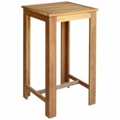 VidaXL Table de bar Bois d'acacia solide 60 x 60 x 105 cm