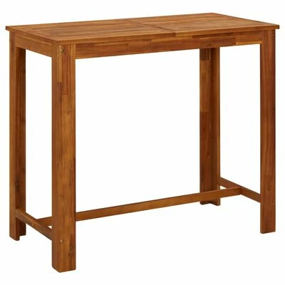 VidaXL Table de bar Bois d'acacia massif 120 x 60 x 105 cm 3 VidaXL Table de bar Bois d'acacia massif 120 x 60 x 105 cm