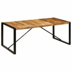 VidaXL Table de salle à manger 200x100x75 cm Bois de manguier solide