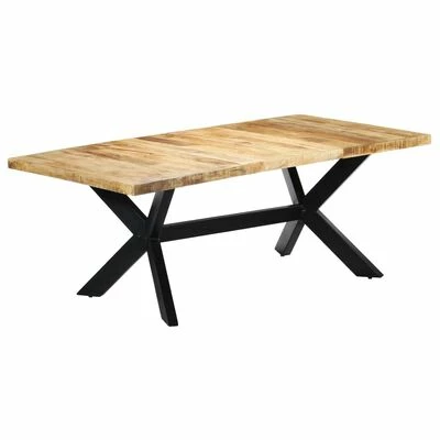 VidaXL Table de salle à manger 200x100x75 cm Bois de manguier solide 3 VidaXL Table de salle à manger 200x100x75 cm Bois de manguier solide