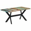 VidaXL Table de salle à manger 160x80x75cm Bois de récupération massif -Promos Tables à manger Boutique image 1 247435