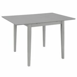 VidaXL Table à dîner extensible Gris (80-120) x 80 x 74 cm MDF