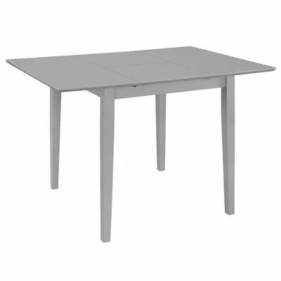 VidaXL Table à dîner extensible Gris (80-120) x 80 x 74 cm MDF 3 VidaXL Table à dîner extensible Gris (80-120) x 80 x 74 cm MDF