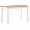 VidaXL Table de salle à manger 120x60x74 cm Bois de chêne solide 1 VidaXL Table de salle à manger 120x60x74 cm Bois de chêne solide -Promos Tables à manger Boutique image 1 247844
