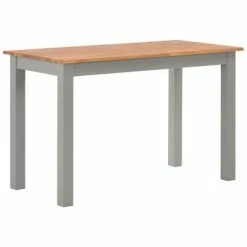 VidaXL Table de salle à manger 120x60x74 cm Bois de chêne solide