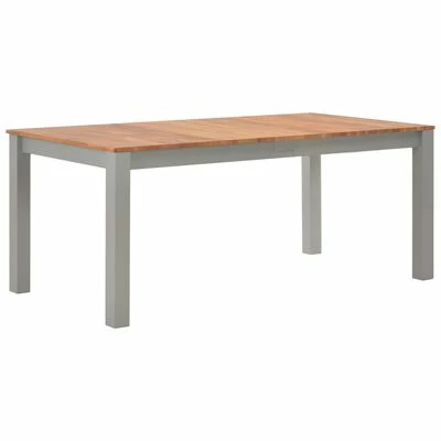 VidaXL Table de salle à manger 180x90x74 cm Bois de chêne solide 3 VidaXL Table de salle à manger 180x90x74 cm Bois de chêne solide