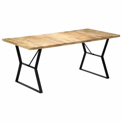 VidaXL Table de salle à manger 180x90x76 cm Bois de manguier massif 3 VidaXL Table de salle à manger 180x90x76 cm Bois de manguier massif