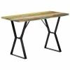 VidaXL Table de salle à manger 120x60x76cm Bois de récupération massif 2 VidaXL Table de salle à manger 120x60x76cm Bois de récupération massif -Promos Tables à manger Boutique image 1 247950