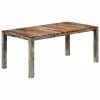 VidaXL Table de salle à manger Gris 180x90x76 cm Bois de Sesham solide 1 VidaXL Table de salle à manger Gris 180x90x76 cm Bois de Sesham solide -Promos Tables à manger Boutique image 1 248007