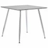 VidaXL Table de salle à manger Béton et argenté 80,5x80,5x73 cm MDF 1 VidaXL Table de salle à manger Béton et argenté 80,5x80,5x73 cm MDF -Promos Tables à manger Boutique image 1 248296
