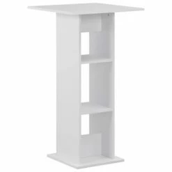 VidaXL Table de bar Blanc 60x60x110 cm