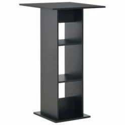 VidaXL Table de bar Noir 60x60x110 cm