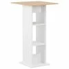 VidaXL Table de bar Blanc et chêne Sonoma 60x60x110 cm -Promos Tables à manger Boutique image 1 280209