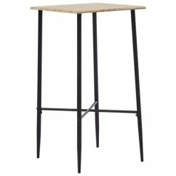 VidaXL Table de bar Chêne 60 x 60 x 111 cm MDF