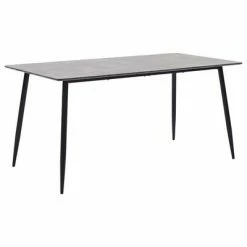 VidaXL Table de salle à manger Gris 160x80x75 cm MDF
