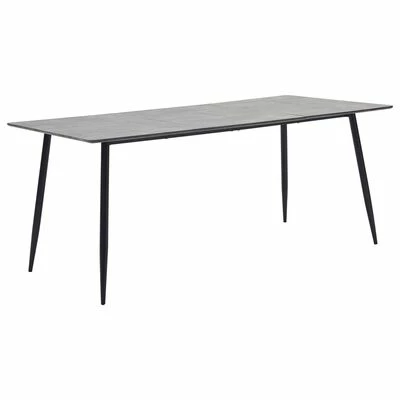 VidaXL Table de salle à manger Gris 180x90x75 cm MDF 3 VidaXL Table de salle à manger Gris 180x90x75 cm MDF
