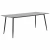 VidaXL Table de salle à manger Gris 200x100x75 cm MDF