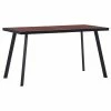 VidaXL Table de salle à manger Bois foncé et noir 140x70x75 cm MDF 1 VidaXL Table de salle à manger Bois foncé et noir 140x70x75 cm MDF -Promos Tables à manger Boutique image 1 281863