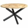 VidaXL Table de salle à manger Rond 120x76 cm Bois de manguier massif 2 VidaXL Table de salle à manger Rond 120x76 cm Bois de manguier massif -Promos Tables à manger Boutique image 1 282762