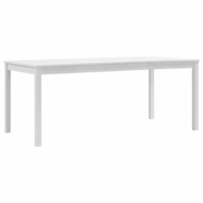 VidaXL Table de salle à manger Blanc 180 x 90 x 73 cm Pin 3 VidaXL Table de salle à manger Blanc 180 x 90 x 73 cm Pin