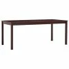 VidaXL Table de salle à manger Marron foncé 180 x 90 x 73 cm Pin 1 VidaXL Table de salle à manger Marron foncé 180 x 90 x 73 cm Pin -Promos Tables à manger Boutique image 1 283407