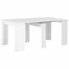 VidaXL Table à dîner extensible Blanc brillant 175x90x75 cm -Promos Tables à manger Boutique image 1 283731