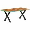 VidaXL Table de salle à manger 180x90x76cm Bois de récupération solide 2 VidaXL Table de salle à manger 180x90x76cm Bois de récupération solide -Promos Tables à manger Boutique image 1 283774