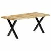 VidaXL Table de salle à manger 180x90x76 cm Bois de manguier massif 1 VidaXL Table de salle à manger 180x90x76 cm Bois de manguier massif -Promos Tables à manger Boutique image 1 283780