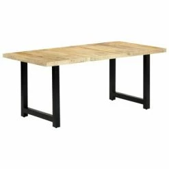 VidaXL Table de salle à manger 180x90x76 cm Bois de manguier massif
