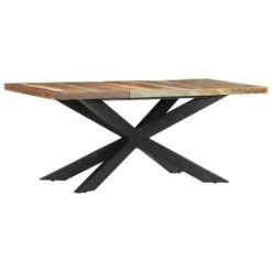 VidaXL Table de salle à manger 180x90x76cm Bois de récupération solide