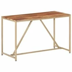 VidaXL Table de salle à manger 120x60x76 cm Bois solide