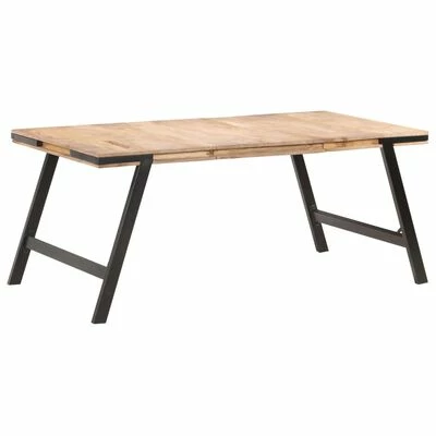 VidaXL Table de salle à manger 180x90x76 cm Bois de manguier massif 3 VidaXL Table de salle à manger 180x90x76 cm Bois de manguier massif